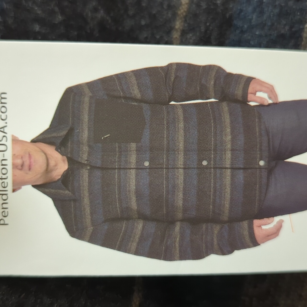 Pendleton Men’s Wool Blend Shirt Jacket, GRAY